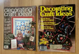 2 ~ Home Decorating & Craft Ideas Magazines ~ Feb 1976 & Oct 1981 ~ PB G - Imagen 1 de 3