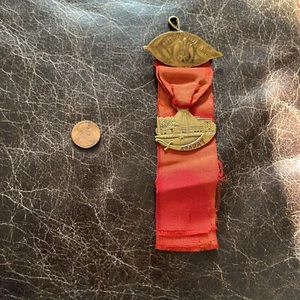 ANTIQUE 1909 MASONIC SHRINERS ARARAT MEDAL FOB LOUISVILLE KENTUCKY - L823 - Picture 1 of 6