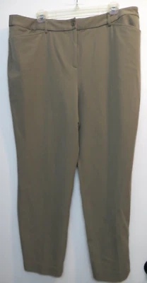 Pantalones Appleseed's Mujer Pequeño 18P Frente Plano Taupe Beige DEFECTO PASTILLA/ENGANCHE 37x27.5 Foto 1 de 4