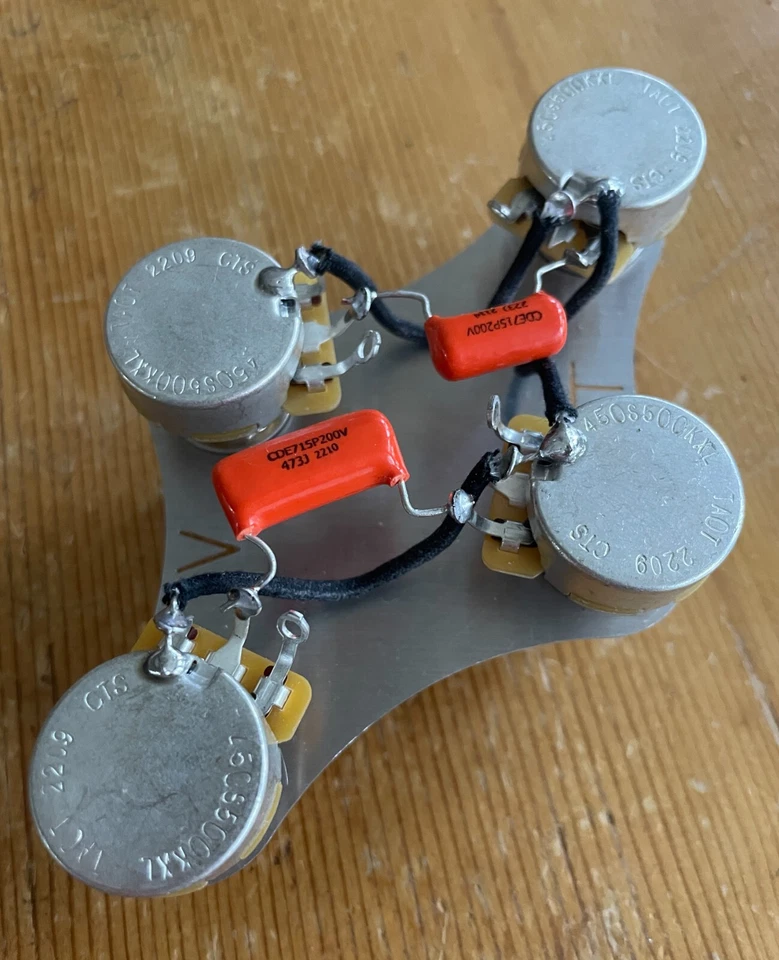 Gibson Les Paul Estilo Años 50 Cableado 500k CTS EJE LARGO Ollas .022/.047 Naranja Gota Foto 1 de 4