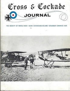 CROSS & COCKADE Journal Vol 15 # 4 (Winter 1974) Society of WWI Aero Historians - Picture 1 of 1