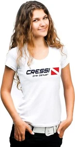 Cressi Ladies T-Shirt Dive Center, White, XL - Picture 1 of 2