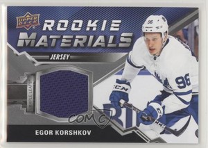 2020-21 Upper Deck Rookie Materials Egor Korshkov #RM-EK Rookie RC