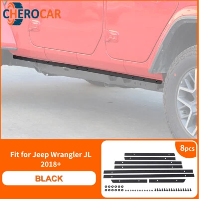 Pinch Weld Cover Rocker Panel Guard Trim Kit for 2018+ Jeep Wrangler JL Exterior Foto 1 de 4