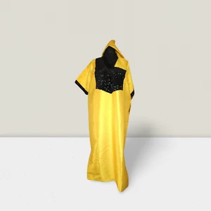 ELEGANT AFRICAN BUBU with headwrap or cap and pockets - Picture 1 of 17