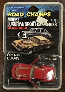 Vintage 1981 Road Champs Model Luxury & Sports Series Corvette JRI Opening Doors - Picture 1 of 5