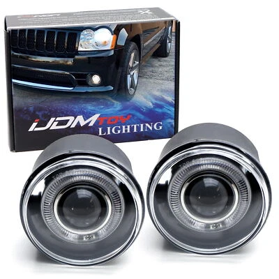 Kit de luces antiniebla halógenas para proyector halo LED para Durango Dakota 300C Grand Cherokee Foto 1 de 4