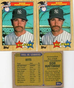 1987 TOPPS Baseball New York Yankees Don Mattingly All-Star 25 CARD LOT - Picture 1 of 1