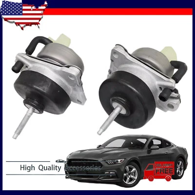 New LH&RH Engine Motor Mount Kits FR3Z6038H For 2015-2022 Ford Mustang 2.3L USA - Image 1 of 4