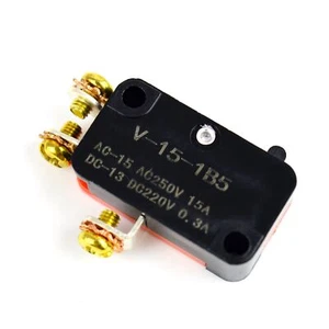 XV-15-1B5 Terminales de tornillo Actuador de botón SPDT AC Microinterruptor - Imagen 1 de 5