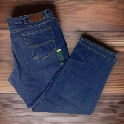 LL Bean Stranded Fit Jeans Men's 42x29 Straight Leg Indigo Wash Five Pocket - Image 1 of 4
