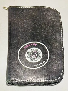VTG MAC Makeup Hello Kitty Sanrio Cosmetic Make-Up Bag Zip Pouch w 3 HK Brushes - Picture 1 of 4