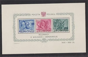 HOJA POLONIA, ROOSEVELT 1948, ¡RAREZA SIN NÚMERO DE CONTROL! - Imagen 1 de 1
