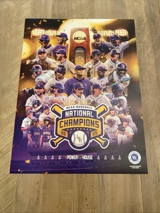 2025 LSU Baseball National Championship Poster. 18 in X 24 in. The Powerhouse - Picture 1 of 4