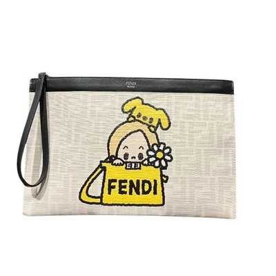 FENDI ZUCCA 7N0134A Bag Clutch Bag Second Bag Unisex Free Shipping [Used] - Image 1 of 4