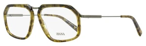 Zegna Tapered Rectangular Eyeglasses EZ5271 056 Green Havana 56mm - Picture 1 of 3