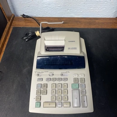 Casio DR-210HD Heavy Duty Ribbon Calculator Tax Currency Exchange New Never Used - Image 1 of 4