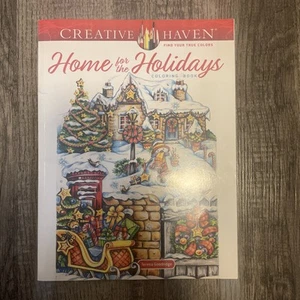 Creative Haven Home for the Holidays Coloring Book (Creative Haven C - VERY GOOD - Foto 1 di 5