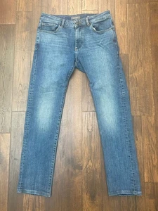 DL1961 Nick Jeans Slim Uomo 32x32 (Effettivo 32x29) Bellamy Denim Lavaggio Medio - Foto 1 di 12