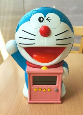 Doraemon Seiko Talking Alarm Clock Table Digital Temperature Display Tested - Image 1 of 4