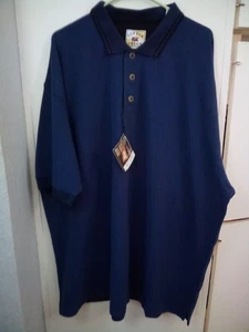 NWT Cutter & Buck Men's Heavy Navy Blue Short Sleeve Polo Size 4XB New - Picture 1 of 9