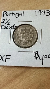 Portugal 1943 2 1/2 Escudo XF - Bild 1 von 2