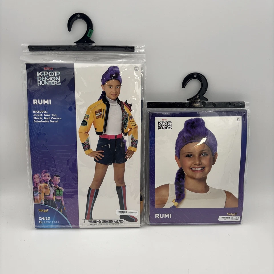 05017934 Spirit Halloween KPop Demon Hunters Kids Rumi Costume Medium 7-8