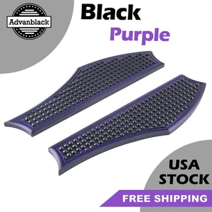 Advan Black / Green Vengeance Front Rider Floorboards For Harley & Softail - Picture 1 of 7