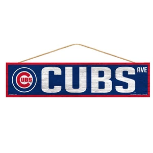 Chicago Cubs Sign 4x17 Wood Avenue Design - Picture 1 of 1