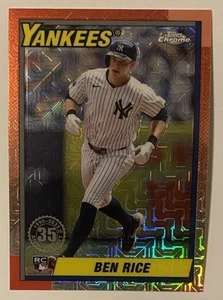 2025 Topps Serie 1 - 1990 Topps Chrome Silver Pack Ben Rice #T90C-86 (RC) - Foto 1 di 2