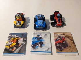 Lego Racers 8358, 8359, & 8360- Racers with instructions, no boxes