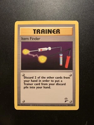 ITEM FINDER POKÉMON TRAINER CARD - BASE SET 2 - RARE - #103/130 - NM - Image 1 of 4