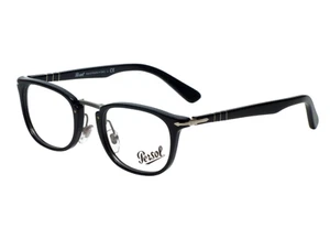 New PERSOL Typewriter Edition Eyeglasses 3126-V 95 50-22 Black & Silver Frames - Picture 1 of 6