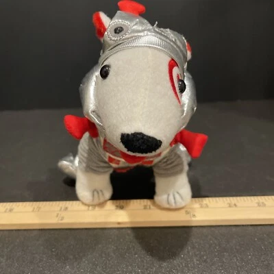 2014 Target Bullseye Astronaut Dog Plush 7 Inch Silver Outfit (884 Out Of 2200) - Image 1 of 4