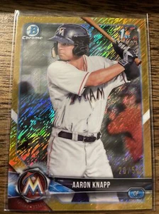 2018 Bowman Prospect Gold /50 Aaron Knapp #BCP5 - Bild 1 von 2