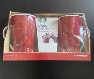 Starbucks Coffee Red Christmas Mugs 2013 Holiday Collectable International - Picture 1 of 1