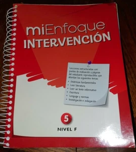 miEnfoque Intervencion Teacher's Guide (Grade 5) Nivel F Spanish Textbook, Good - Picture 1 of 7