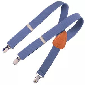 Childrens Toddlers Elastic Adjustable Suspender Chambray Denim Kids Suspenders - Picture 1 of 1