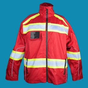 NWT Kishigo Enhanced Visibility Premium Jacket 3XL Red B303 Safety Reflective - Picture 1 of 4