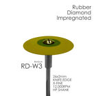 Dental Lab Diamond Rubber Wheel RD-W3 X-Fine  Grit for zirconia porcelain metals