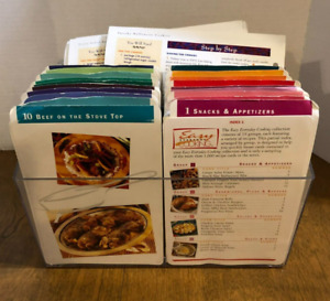 Easy Everyday Cooking Recipe Cards Category 1-19 Over 580 Cards with Box no lid