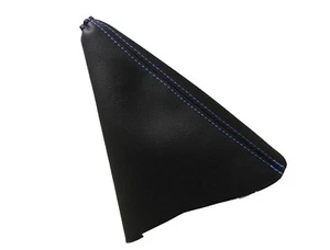 OPEL ASTRA J (2009-2015) Cuffia Leva Freno 100% Vera Pelle - Cuciture Azzurro - Picture 1 of 1