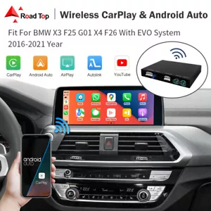 Wireless CarPlay Android Auto Retrofit Kit For BMW X3 F25 G01 X4 F26 With EVO SY - Picture 1 of 10