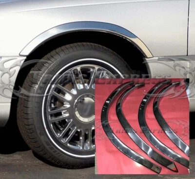 for:1992-1994 Hyundai Sonata Stainless Fender Trim Wheel Lip Well 4Pc 2" - Image 1 of 4