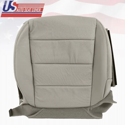 For 2007 ACURA TL TYPE-S LEATHER DRIVER BOTTOM PERFORATED SEAT COVER GRAY TAUPE - Image 1 of 4