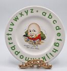 WOODS and SONS HUMPTY DUMPTY NURSERY RHYME/ALPHABET CHILDS 7 " COLLECTIBLE PLATE