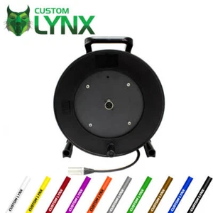 Custom Lynx Testudo Neutrik XLR Powered/Active Speaker Cable On Reel, Drum. PRO - Picture 1 of 5