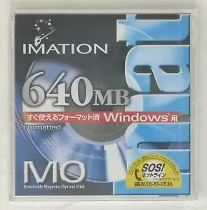 IMATION MO 640MB OD3-640A DOS MAGNETO OPTISCHE DISK NEU versiegelt - Bild 1 von 2