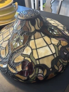 Vintage Tiffany Style Stained Glass Hanging Lamp Ceiling Chandelier - Picture 1 of 10