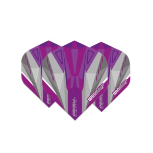 Winmau Prism Delta Standard Dart Flight - Purple & Grey - Picture 1 of 1